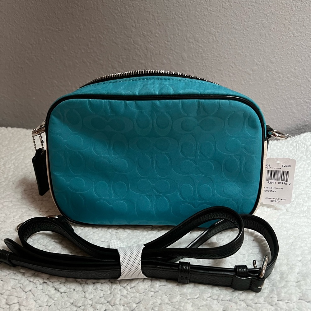 NEW 🚨💖COACH Jamie Camera Bag Aqua Pink Lemonade NEW WITH TAGS🔥🚨 (Reg.$298) - Picture 4 of 16